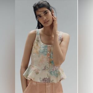 Anthro Peplum Corset Top